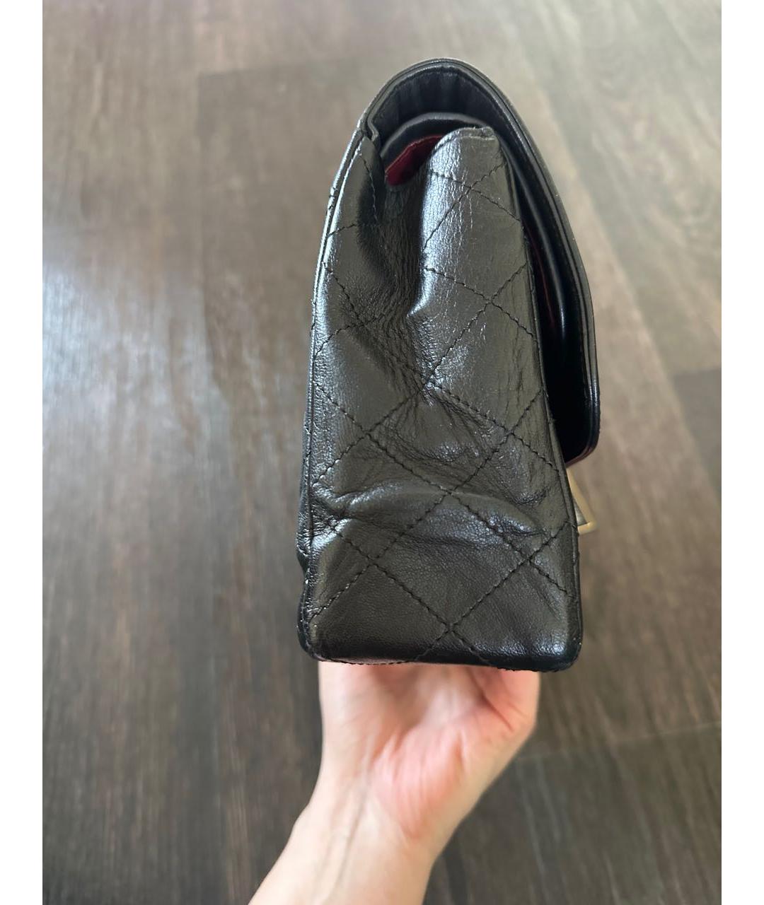 CHANEL Черная кожаная сумка через плечо, фото 4