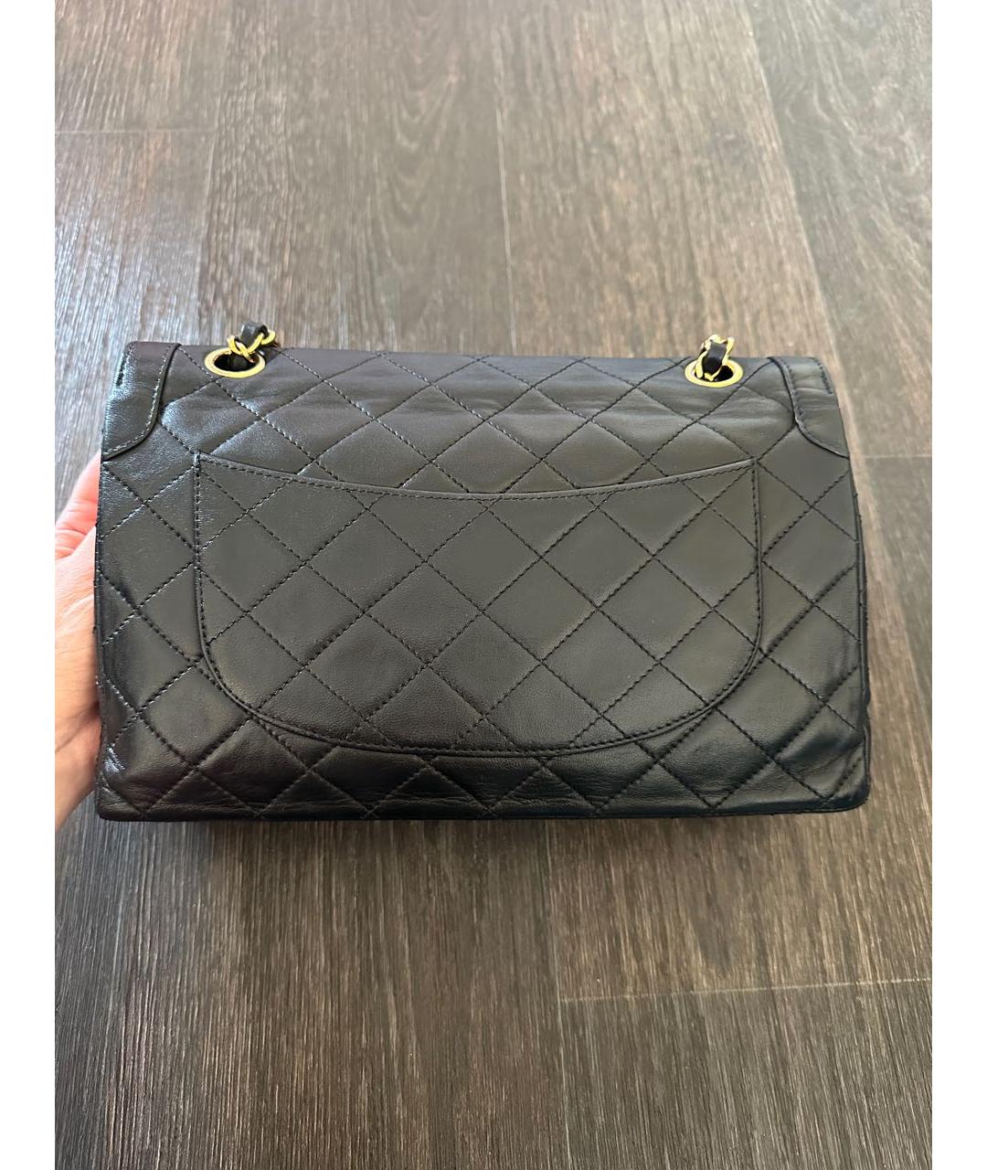 CHANEL Черная кожаная сумка через плечо, фото 3