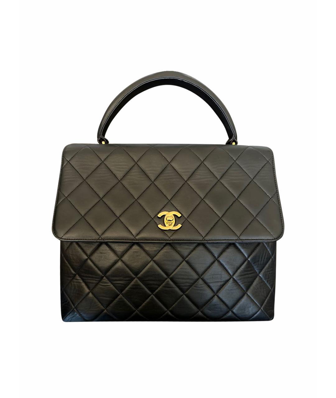 CHANEL Черная кожаная сумка тоут, фото 1