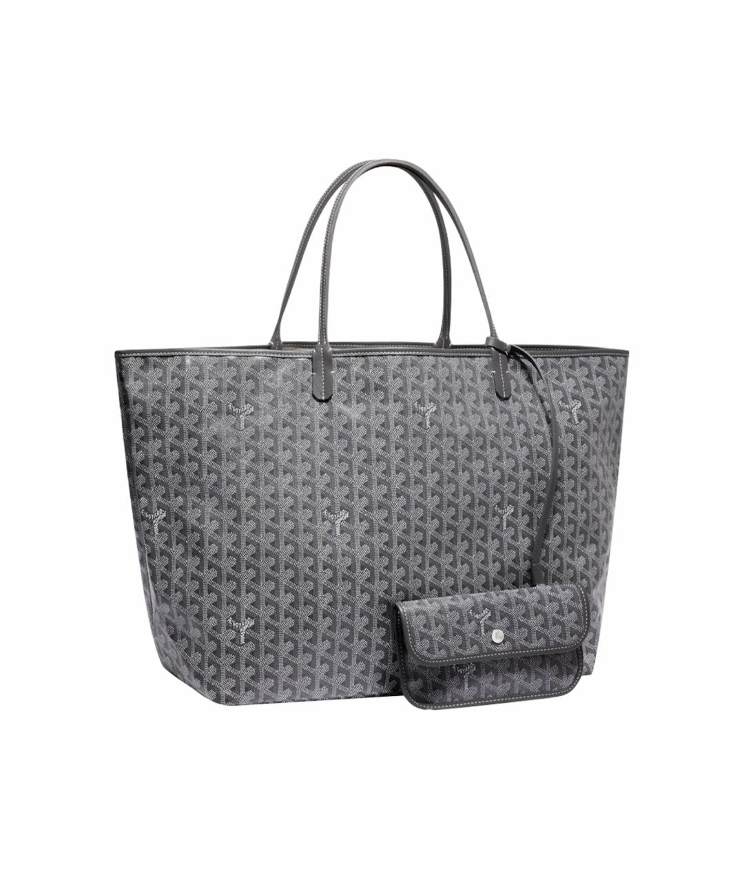 GOYARD Серая кожаная сумка тоут, фото 1