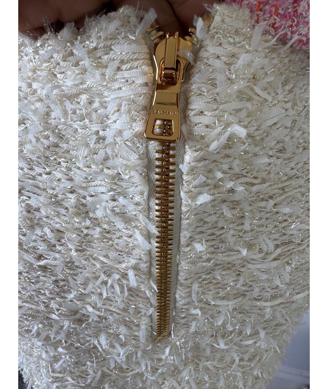 BALMAIN Белая юбка миди, фото 3