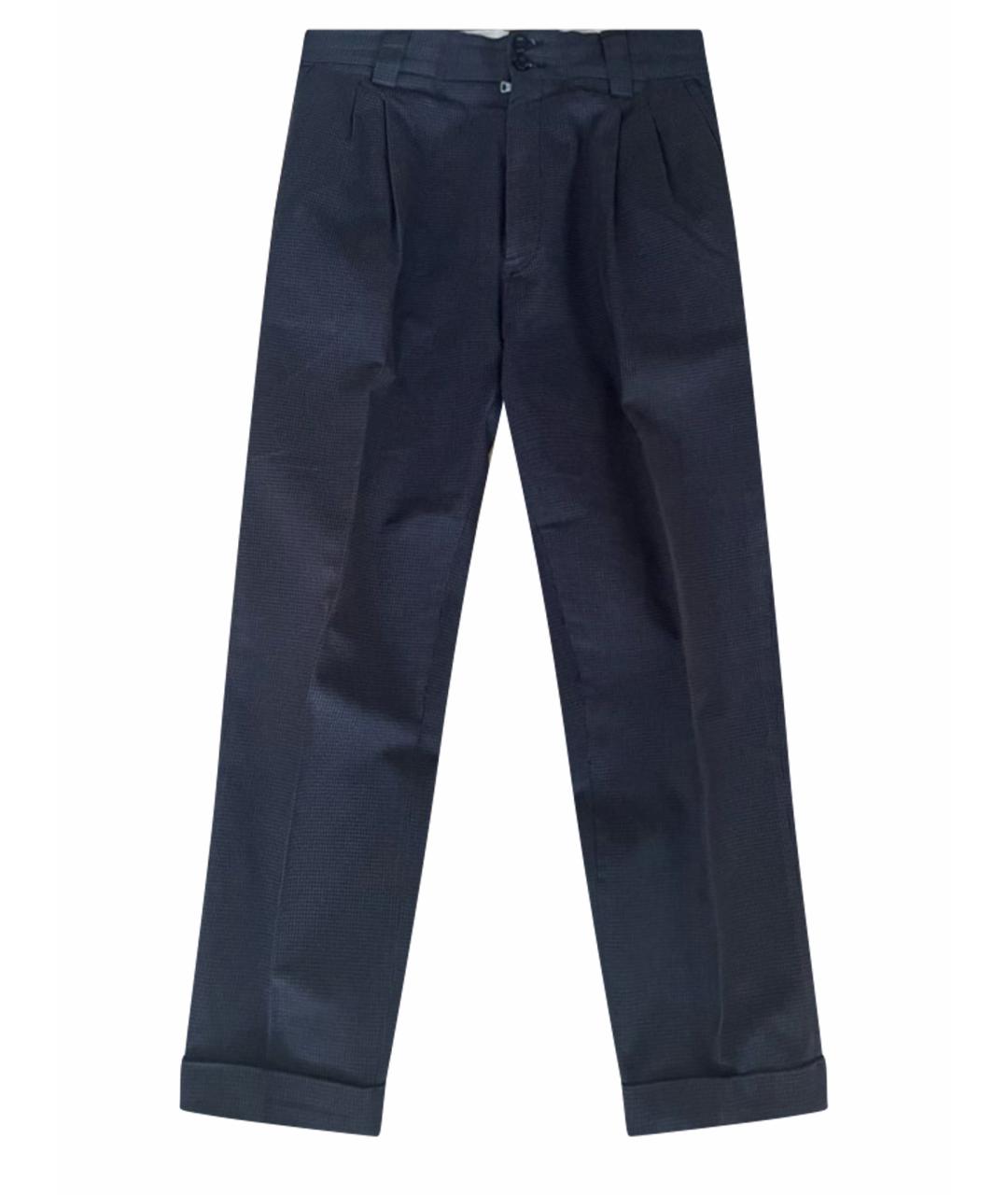 DOLCE&GABBANA Коричневые хлопковые повседневные брюки, фото 1