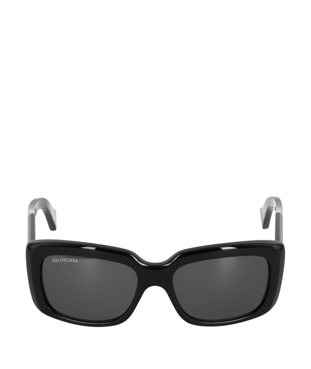 BALENCIAGA Черные пластиковые солнцезащитные очки, фото 1