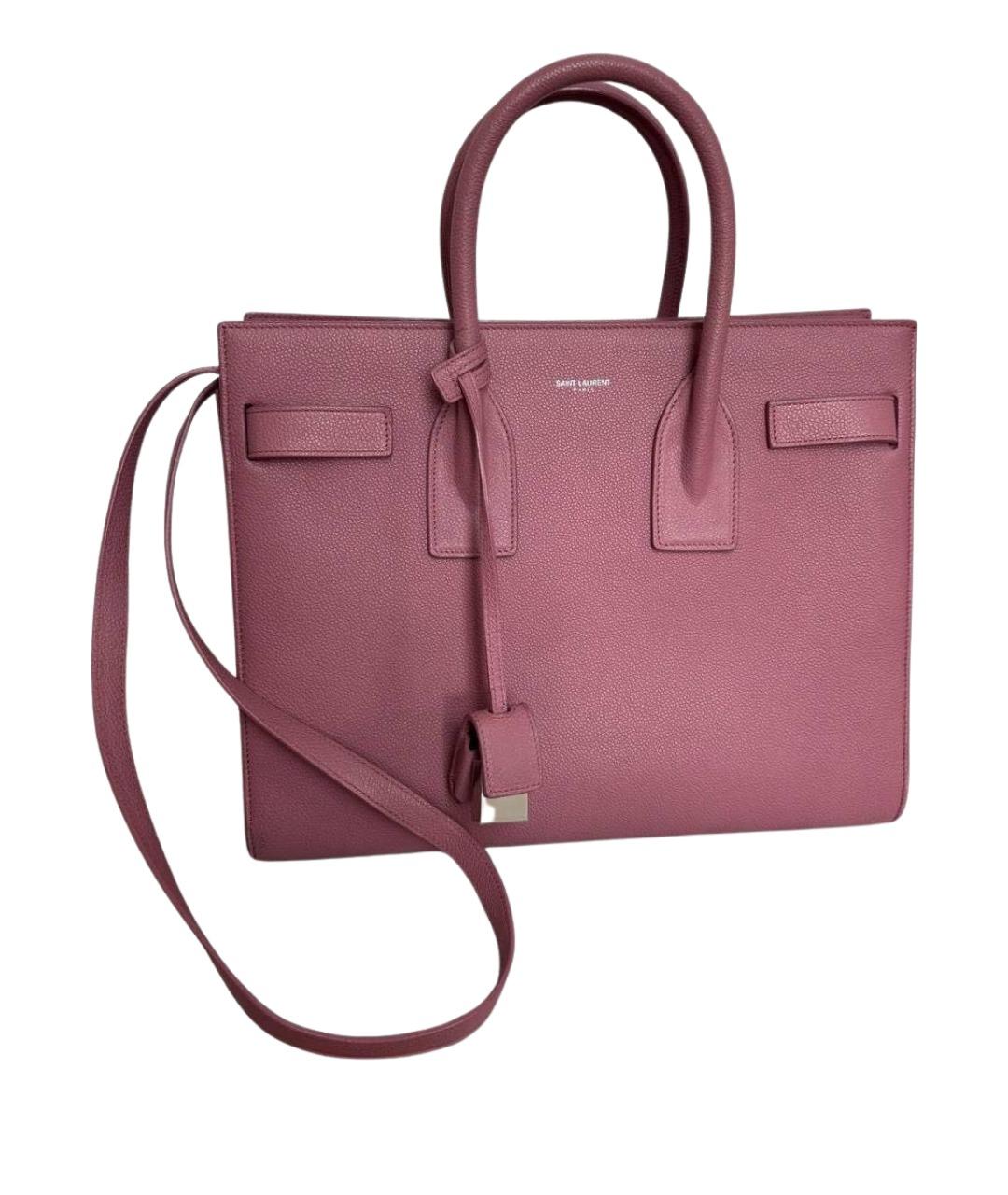 SAINT LAURENT Кожаная сумка тоут, фото 1