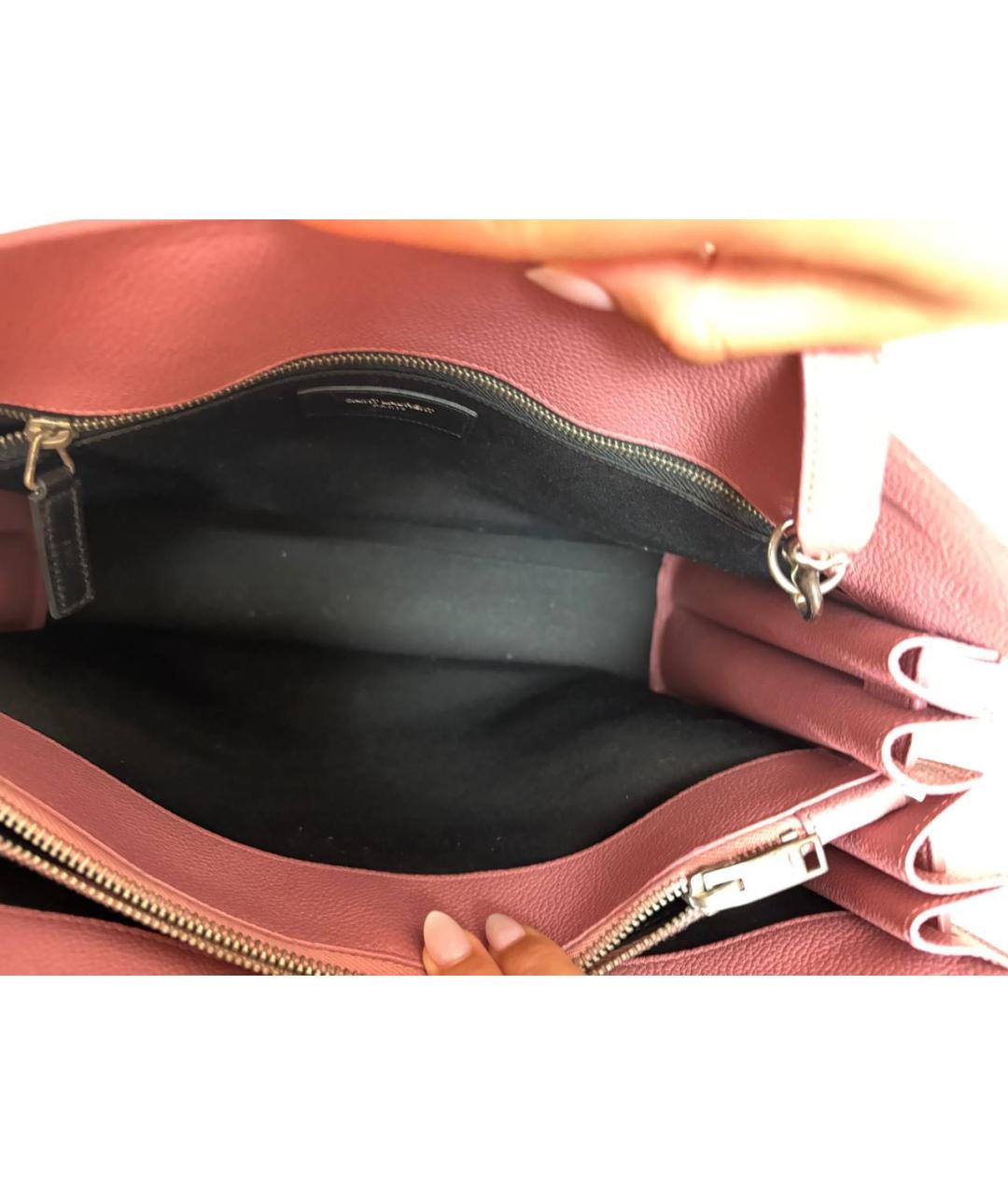 SAINT LAURENT Кожаная сумка тоут, фото 4