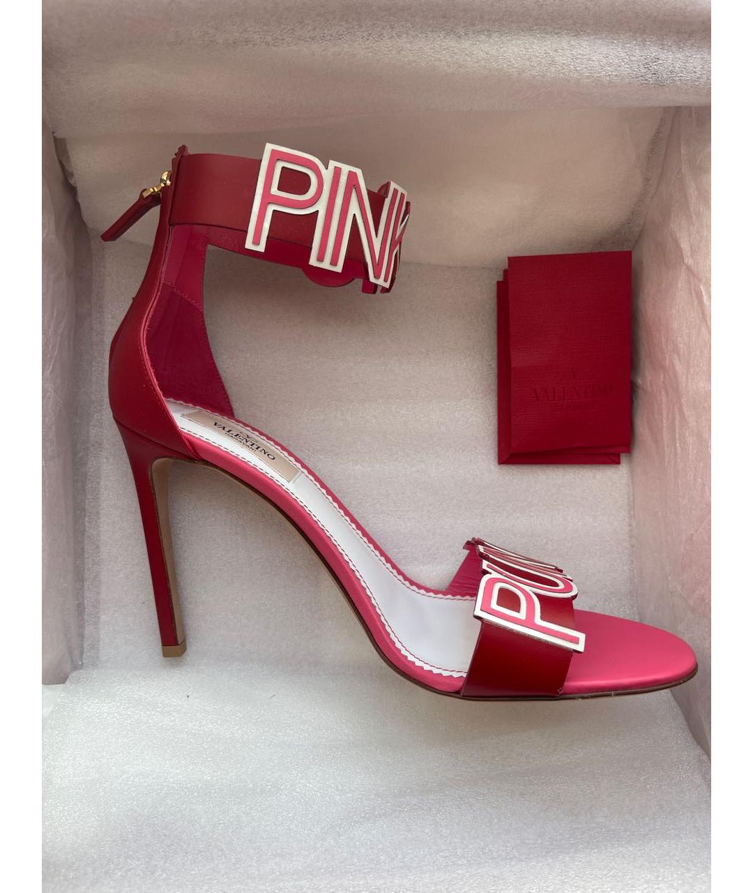 VALENTINO Красные кожаные туфли, фото 8