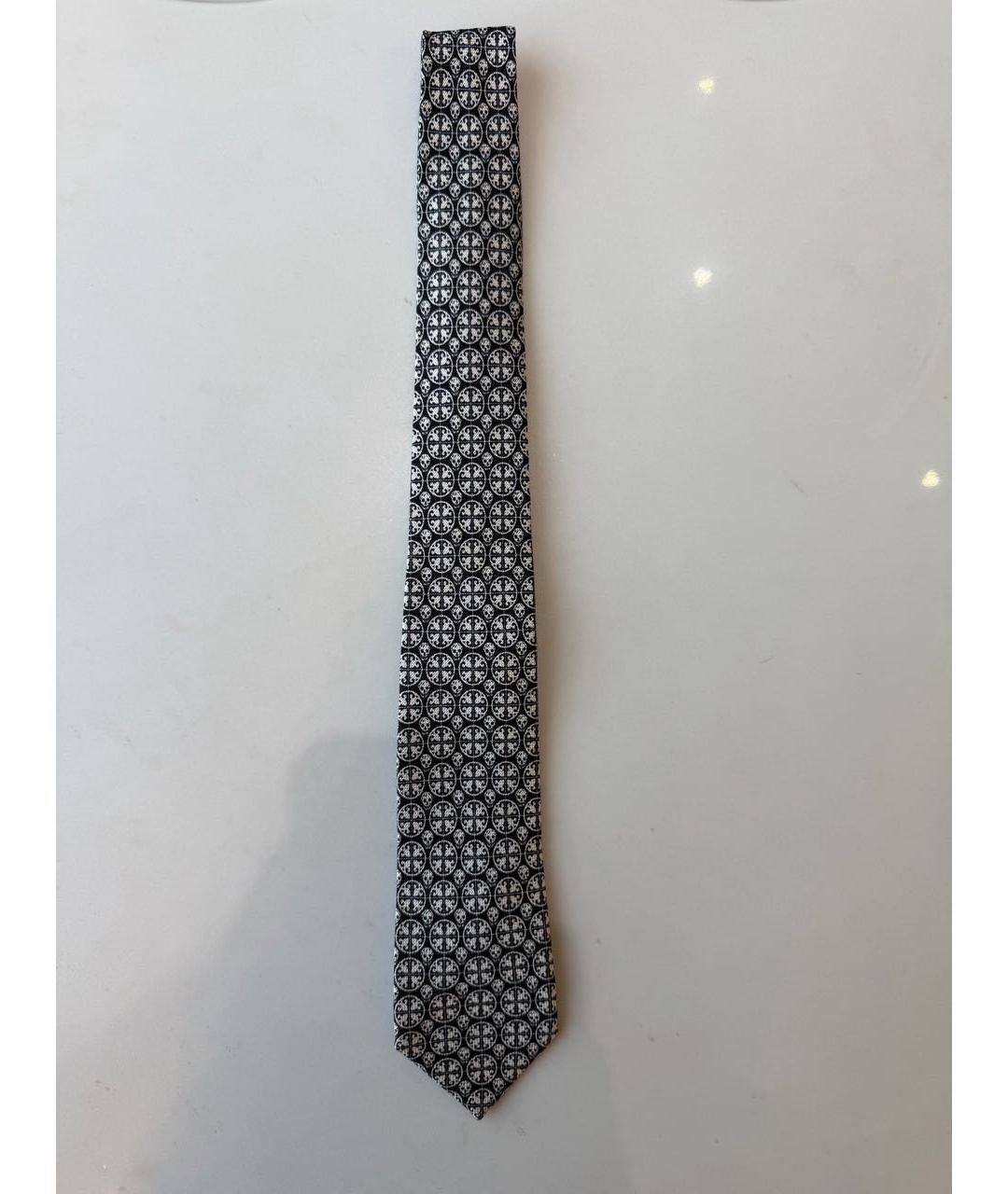 ALEXANDER MCQUEEN Серый шелковый галстук, фото 5