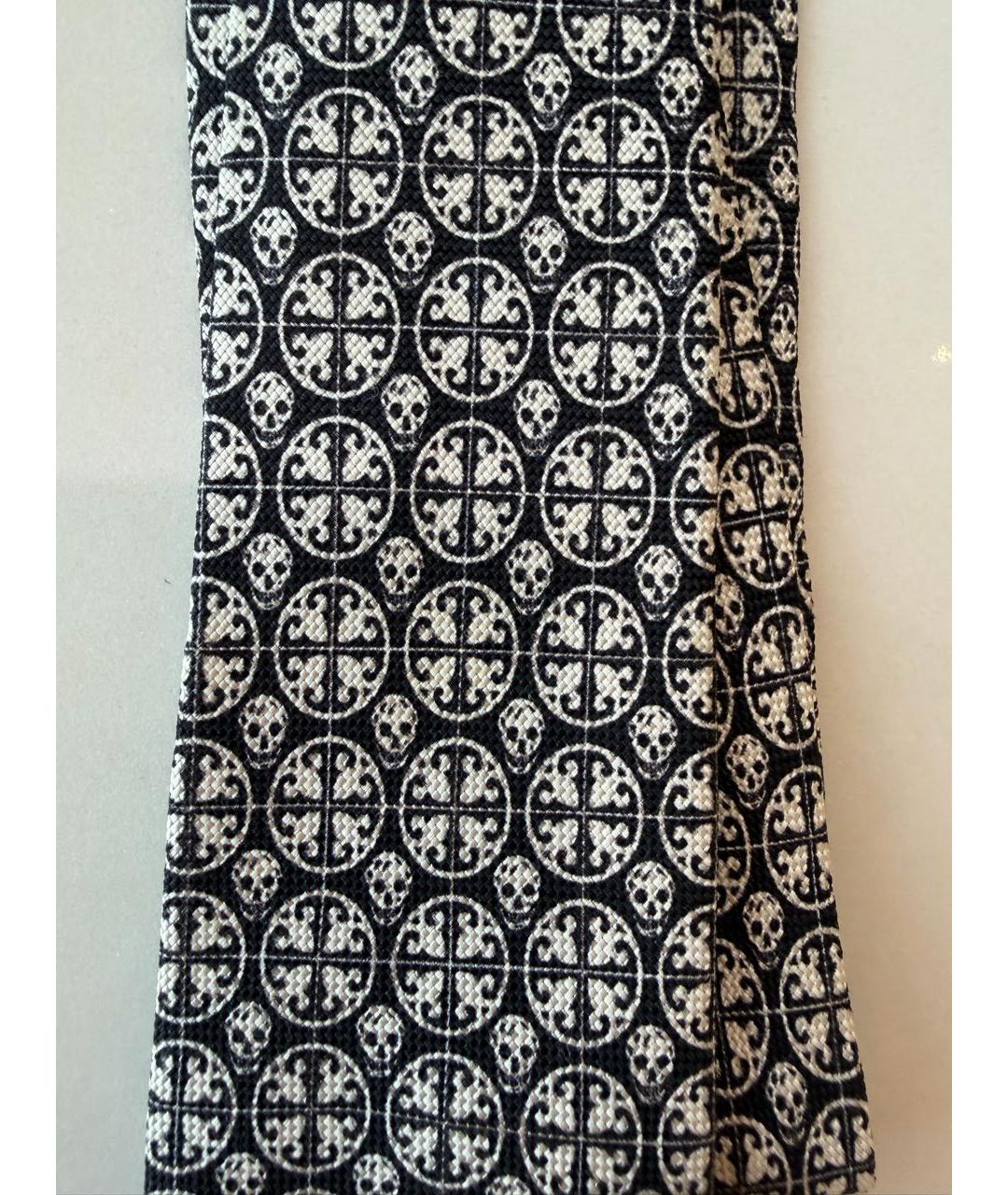 ALEXANDER MCQUEEN Серый шелковый галстук, фото 4