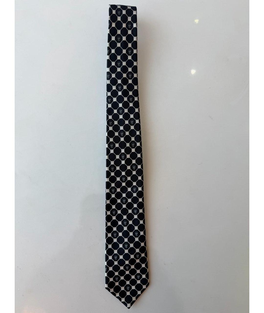 ALEXANDER MCQUEEN Черный шелковый галстук, фото 5