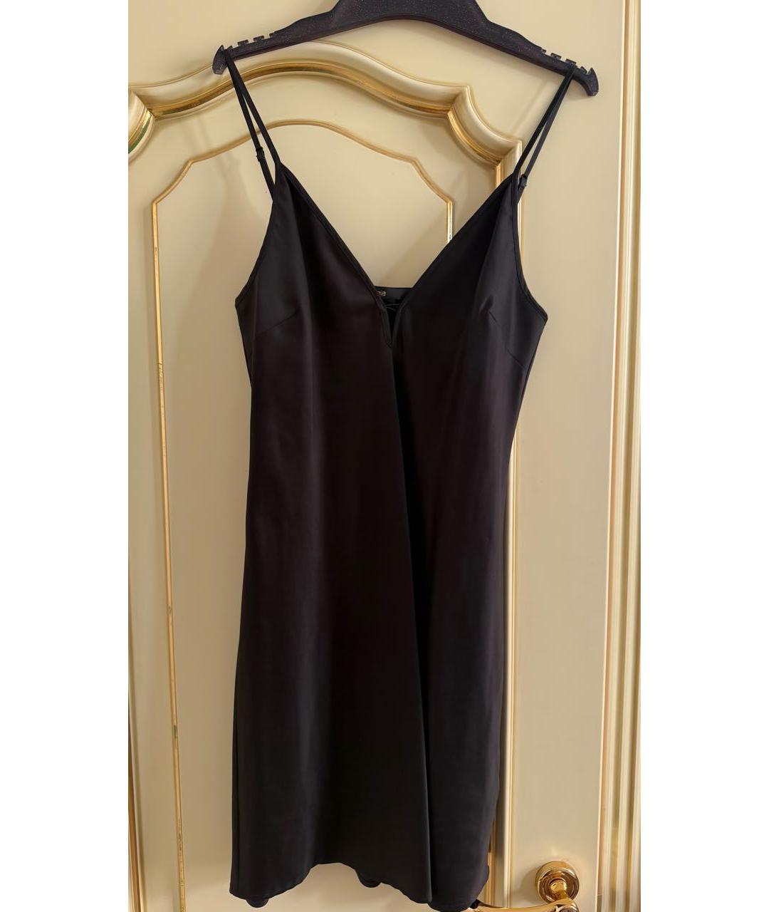 MAJE Черное полиэстеровое повседневное платье, фото 5