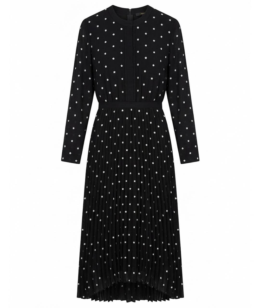 MAJE Черное полиэстеровое повседневное платье, фото 1