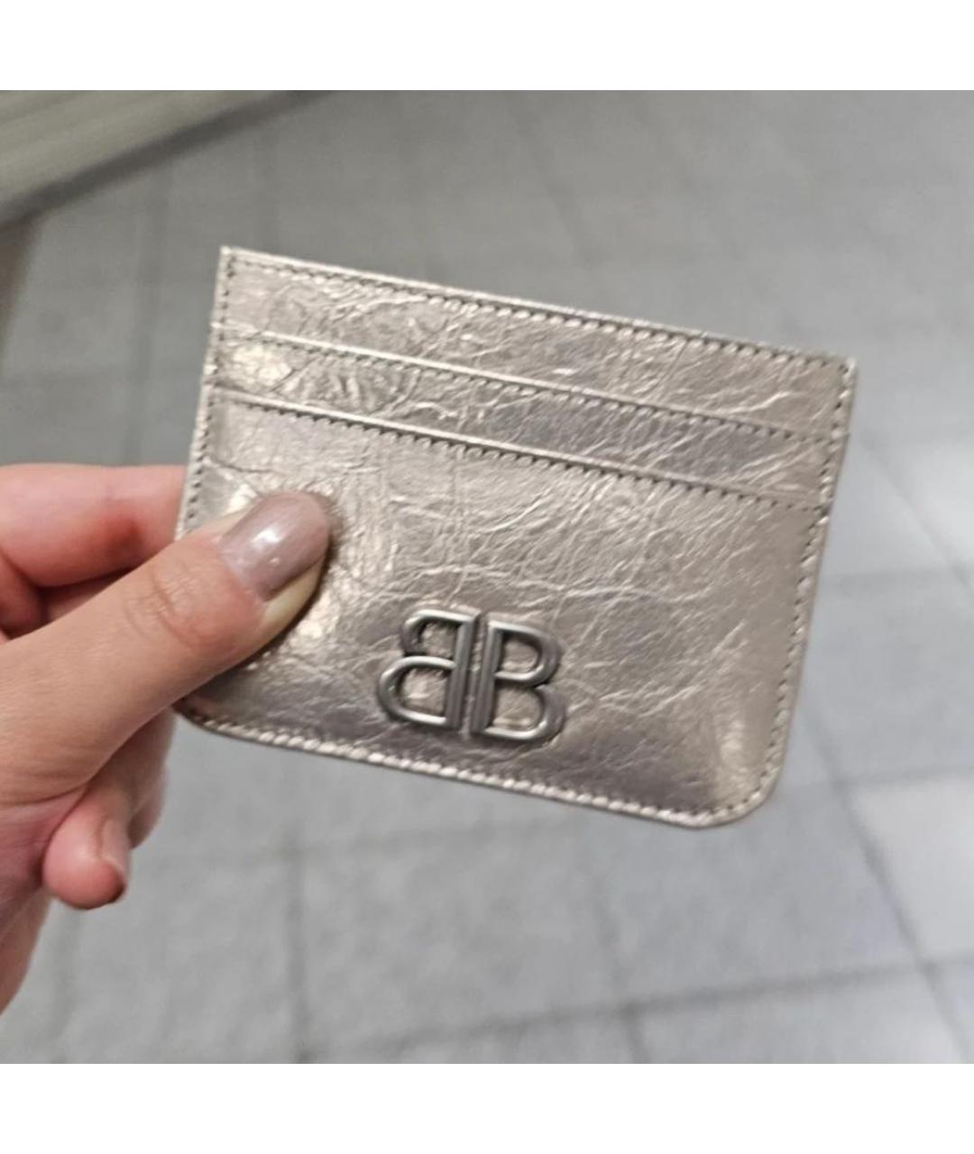 BALENCIAGA Серебрянный кардхолдер, фото 3