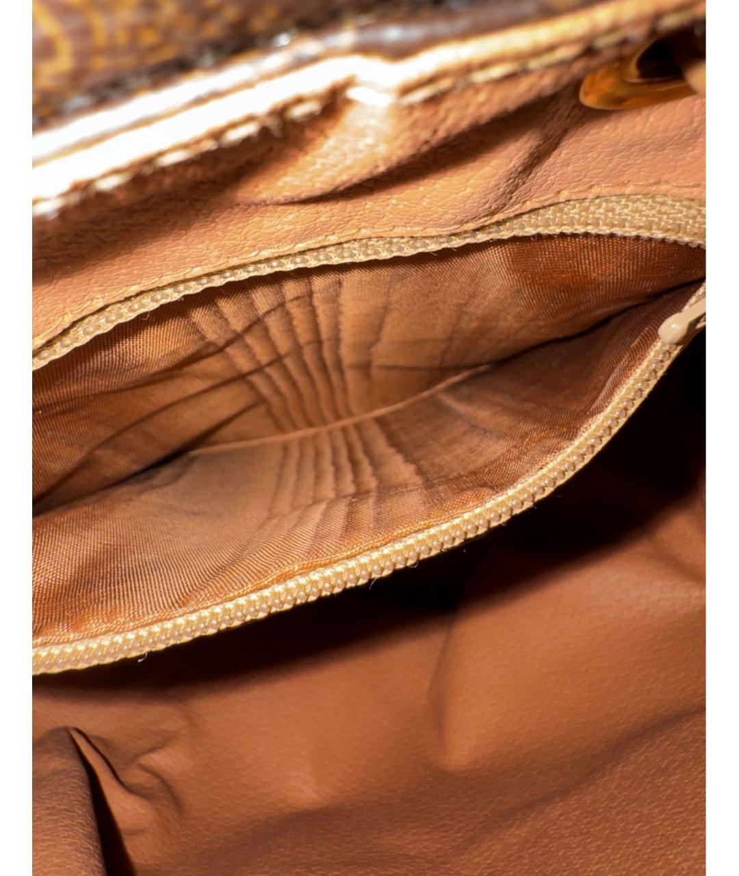 CELINE Коричневый кожаный рюкзак, фото 8