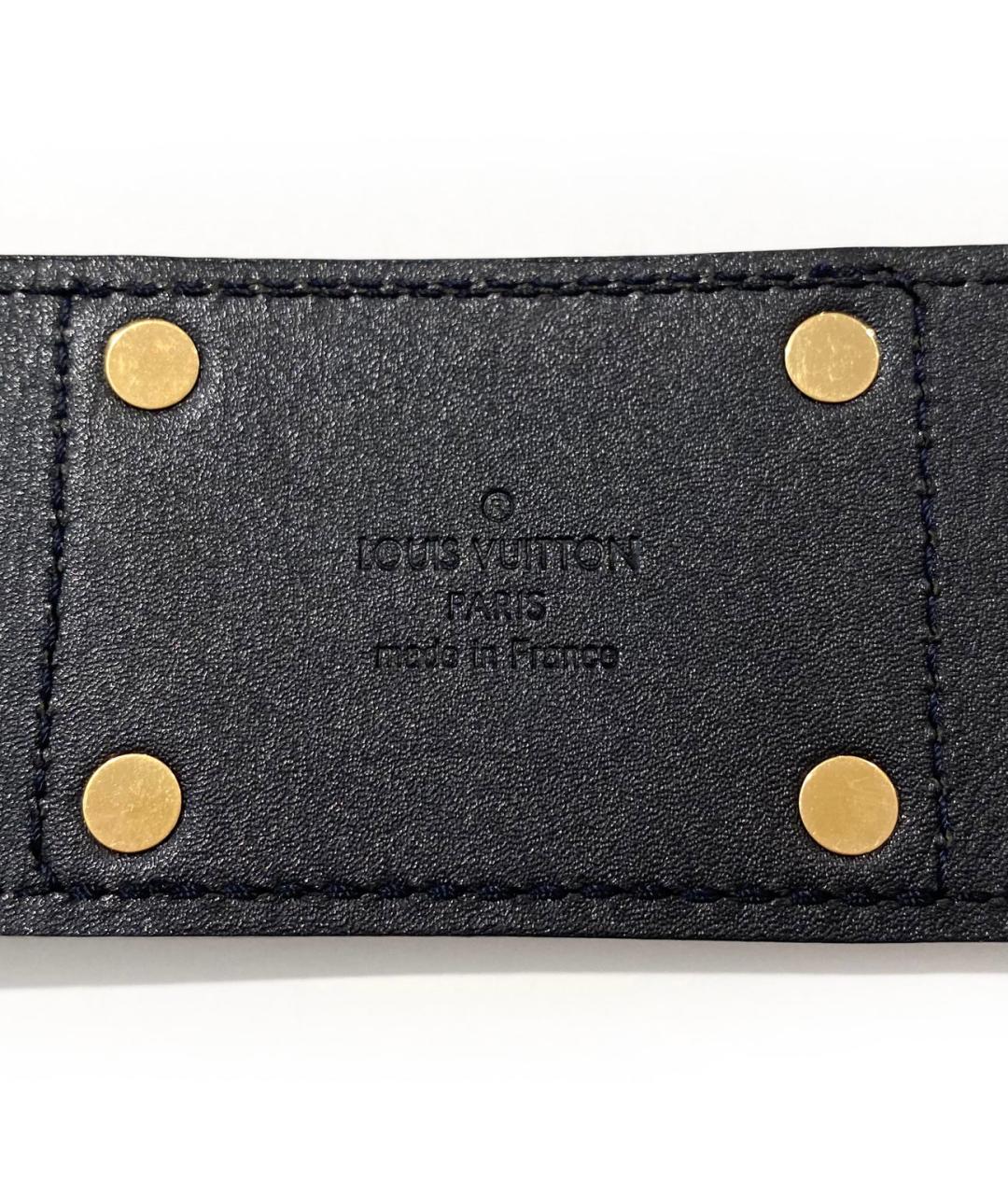 LOUIS VUITTON Черный ремень из лакированной кожи, фото 5