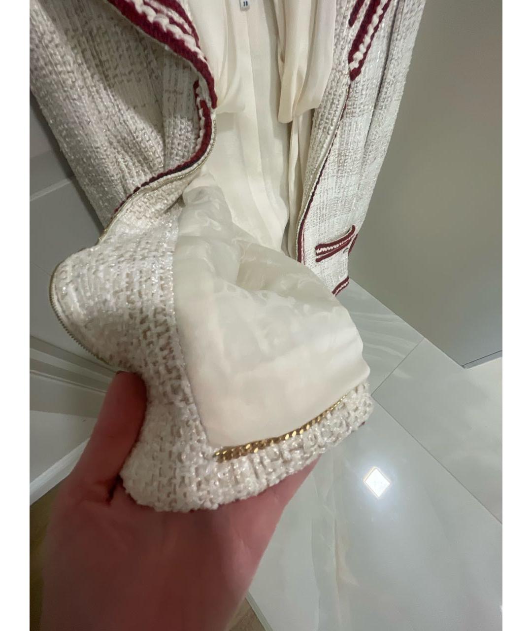 CHANEL Белый твидовый костюм с юбками, фото 6