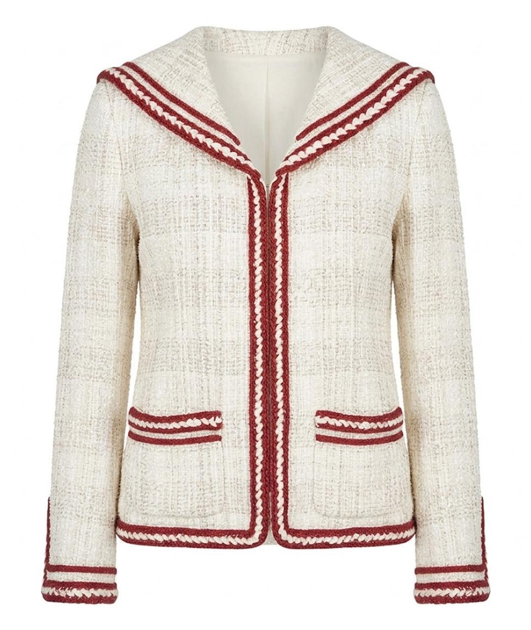 CHANEL Белый твидовый костюм с юбками, фото 1