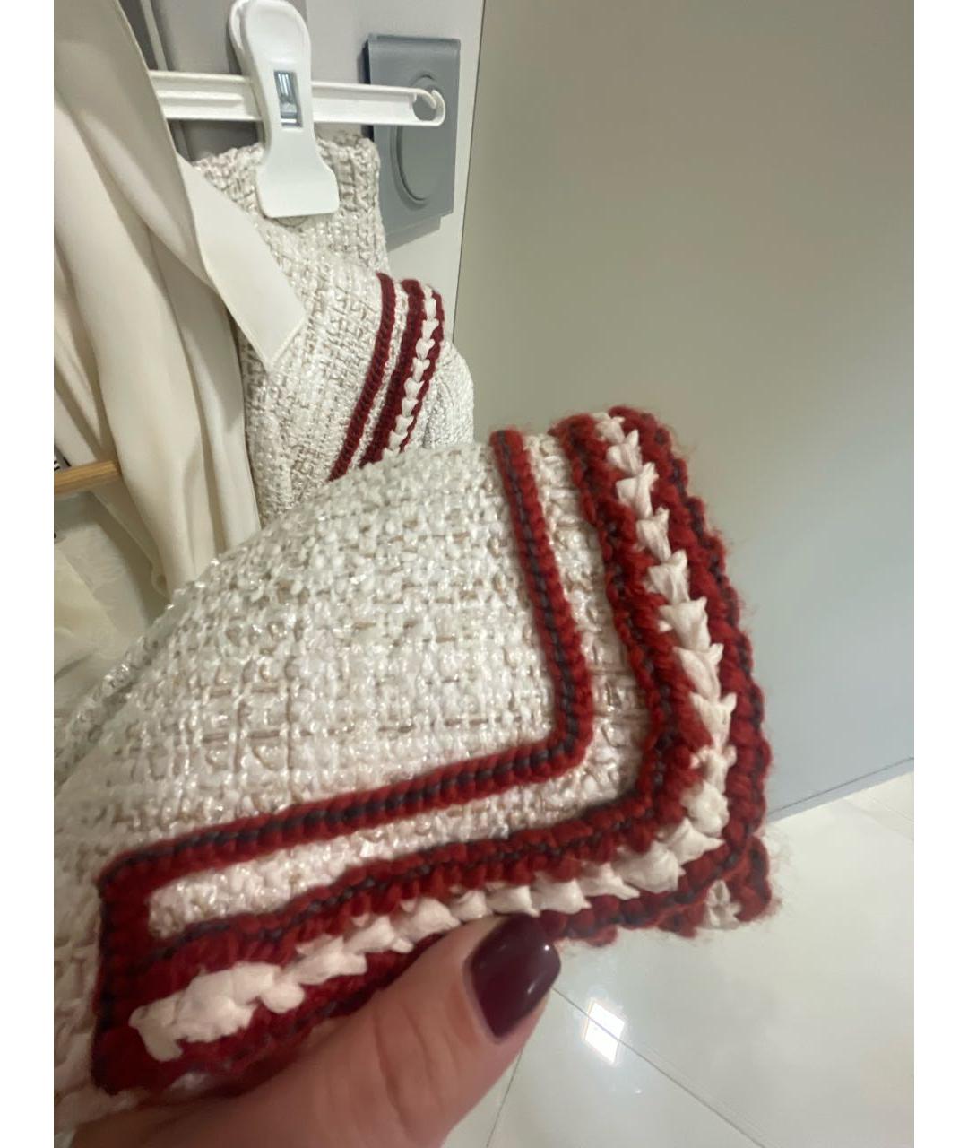 CHANEL Белый твидовый костюм с юбками, фото 4