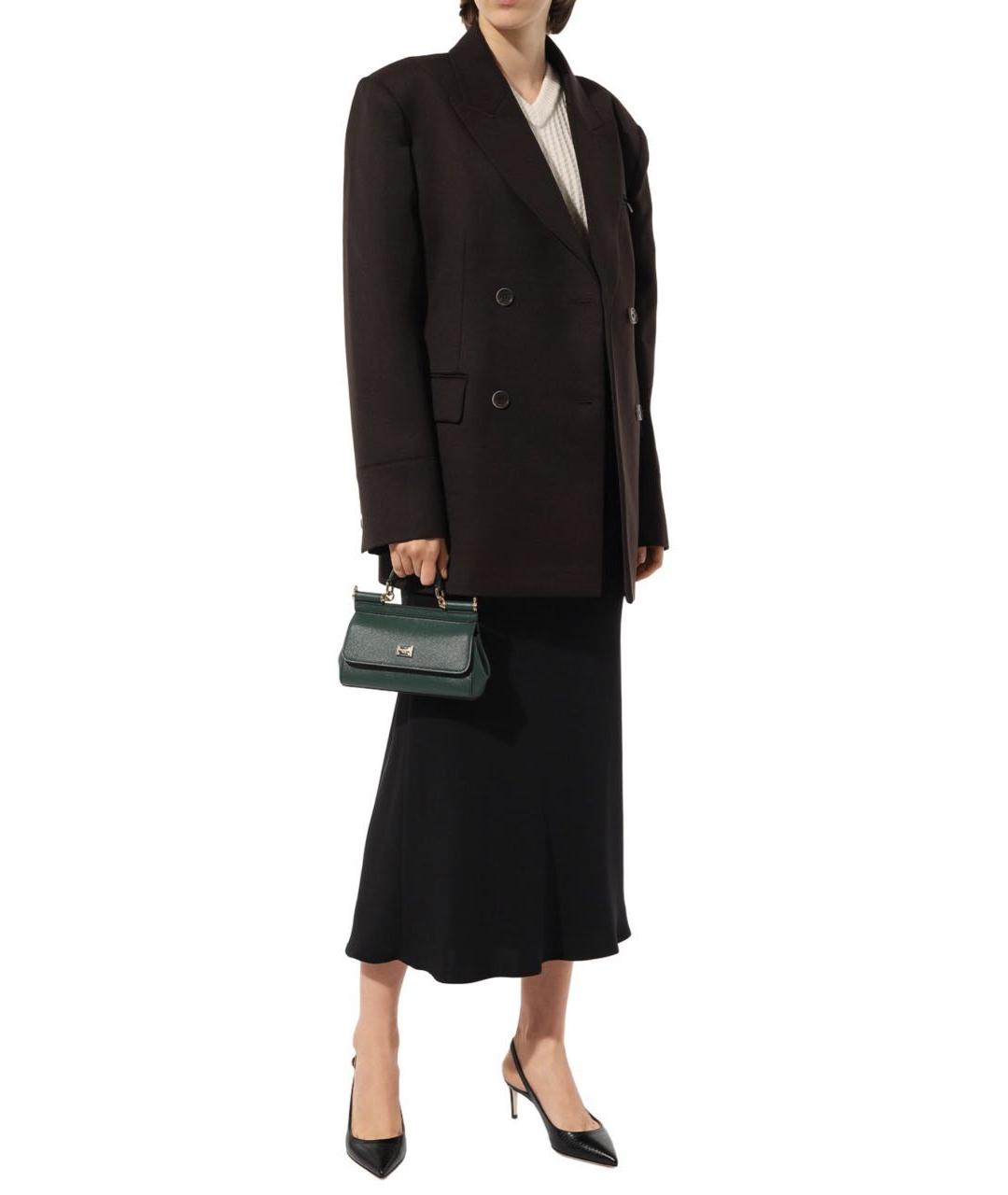 DOLCE&GABBANA Черные кожаные туфли, фото 3