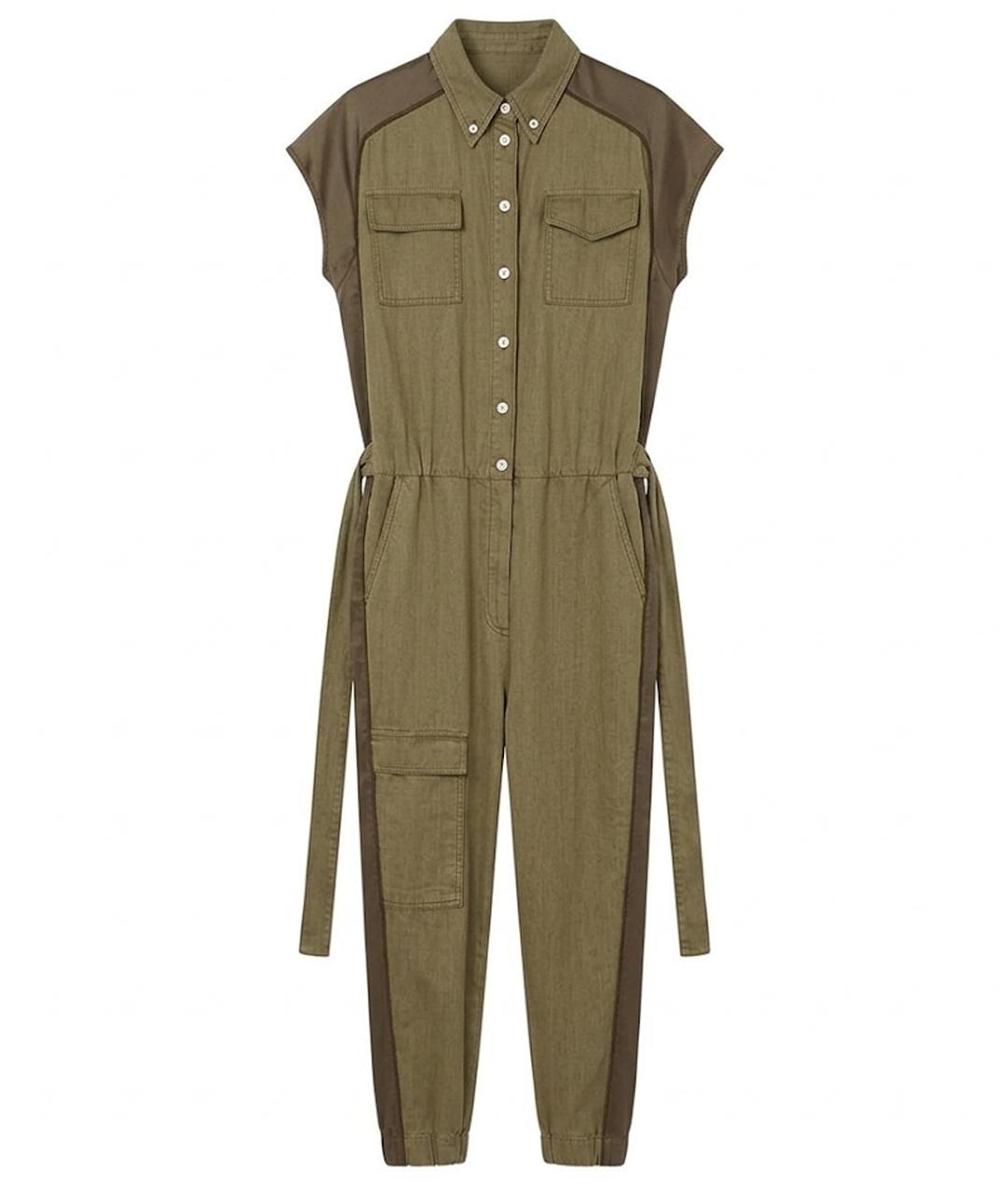 BRUNELLO CUCINELLI Бежевый хлопковый комбинезон, фото 1