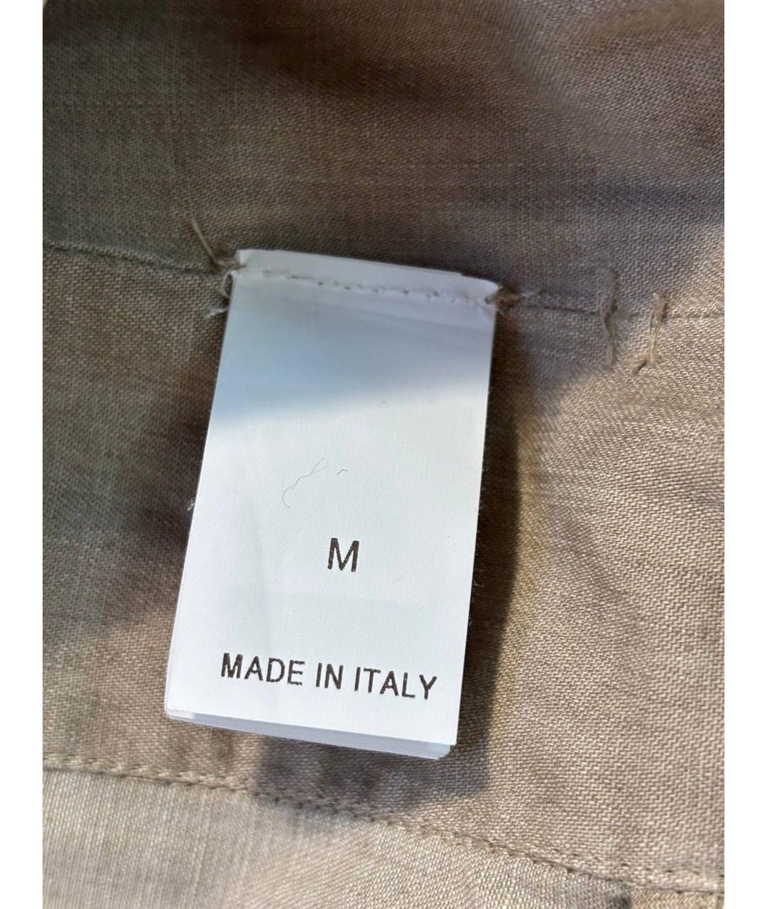 BRUNELLO CUCINELLI Бежевый хлопковый комбинезон, фото 4