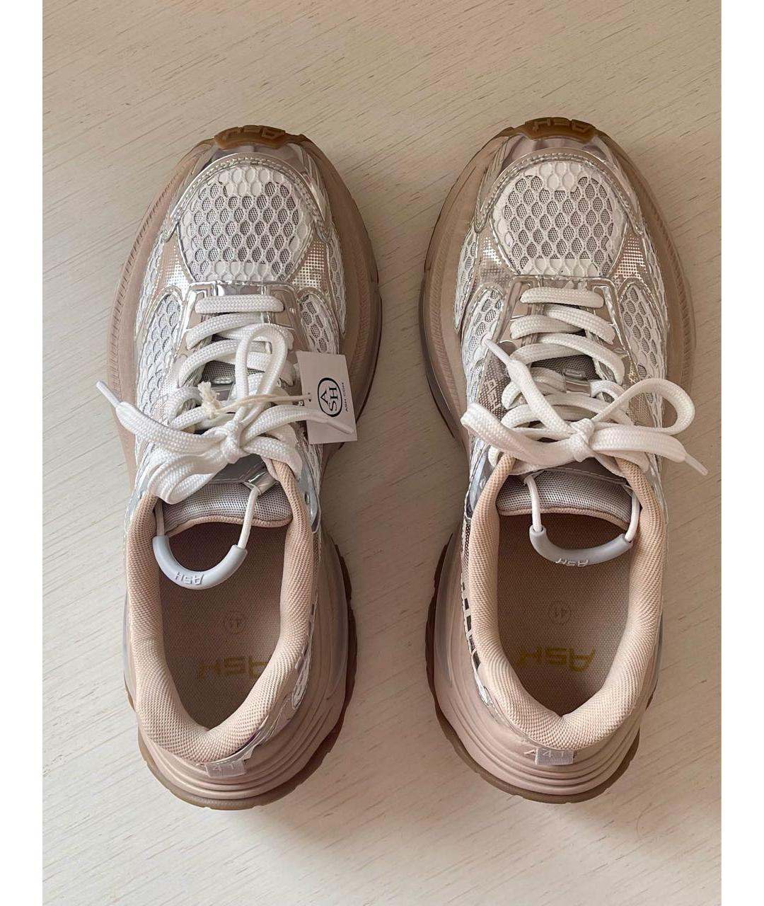 ASH Бежевые текстильные кеды, фото 3