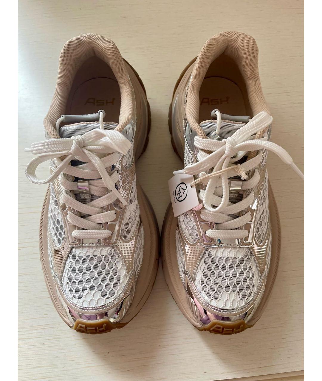 ASH Бежевые текстильные кеды, фото 2