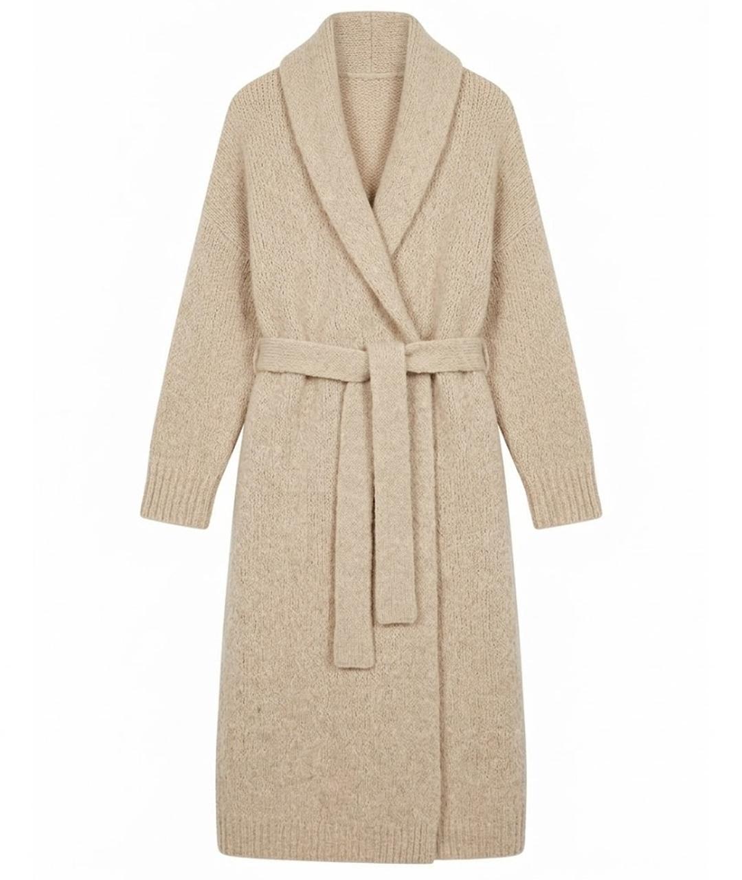 BRUNELLO CUCINELLI Бежевый шерстяной кардиган, фото 1