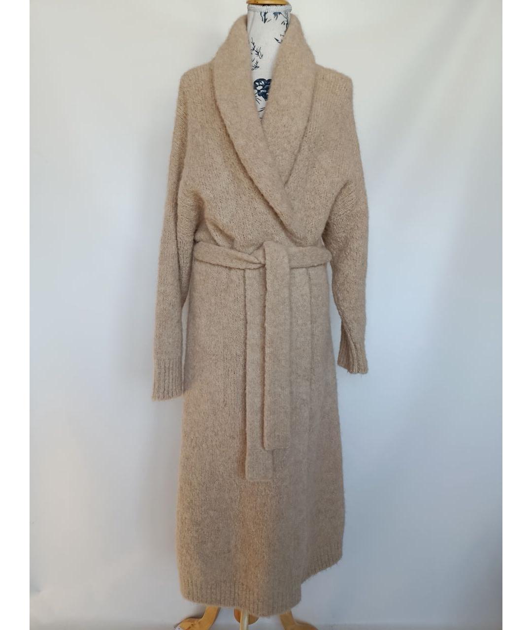 BRUNELLO CUCINELLI Бежевый шерстяной кардиган, фото 7