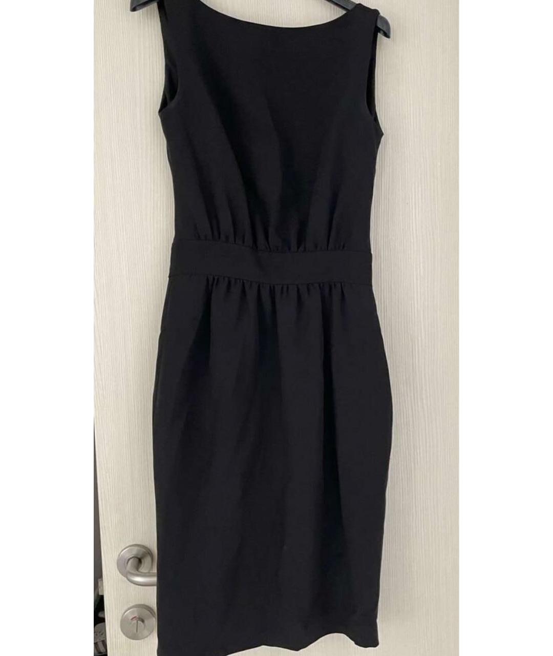 DSQUARED2 Черное шелковое повседневное платье, фото 7