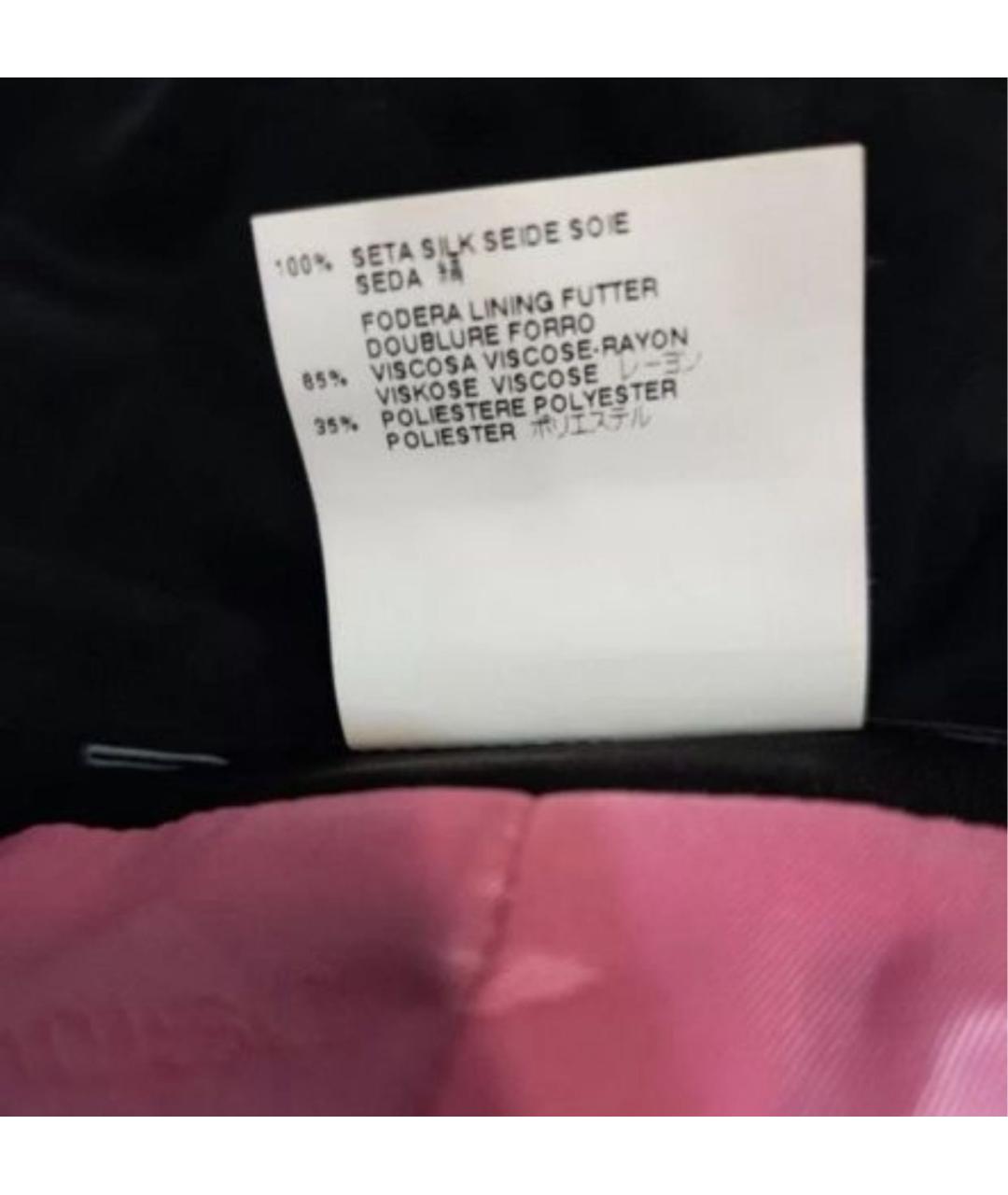 DSQUARED2 Черное шелковое повседневное платье, фото 4