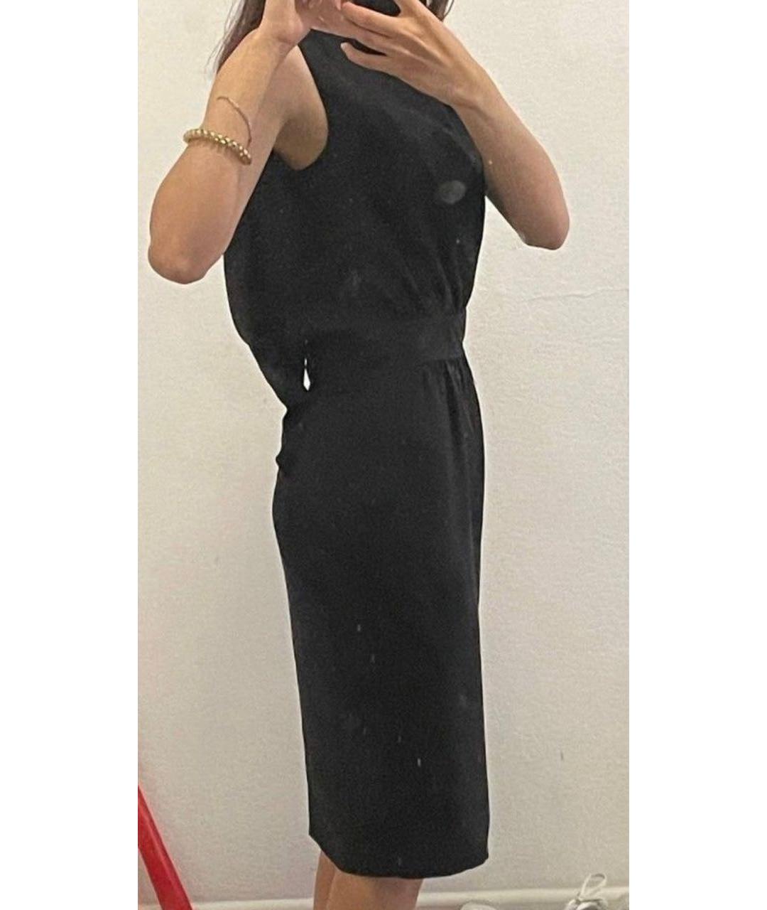 DSQUARED2 Черное шелковое повседневное платье, фото 6