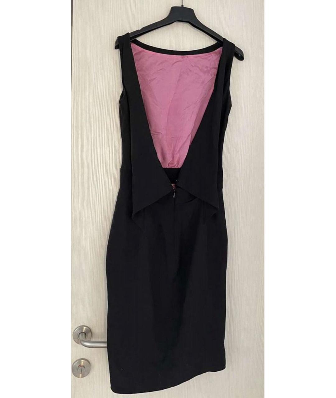 DSQUARED2 Черное шелковое повседневное платье, фото 2