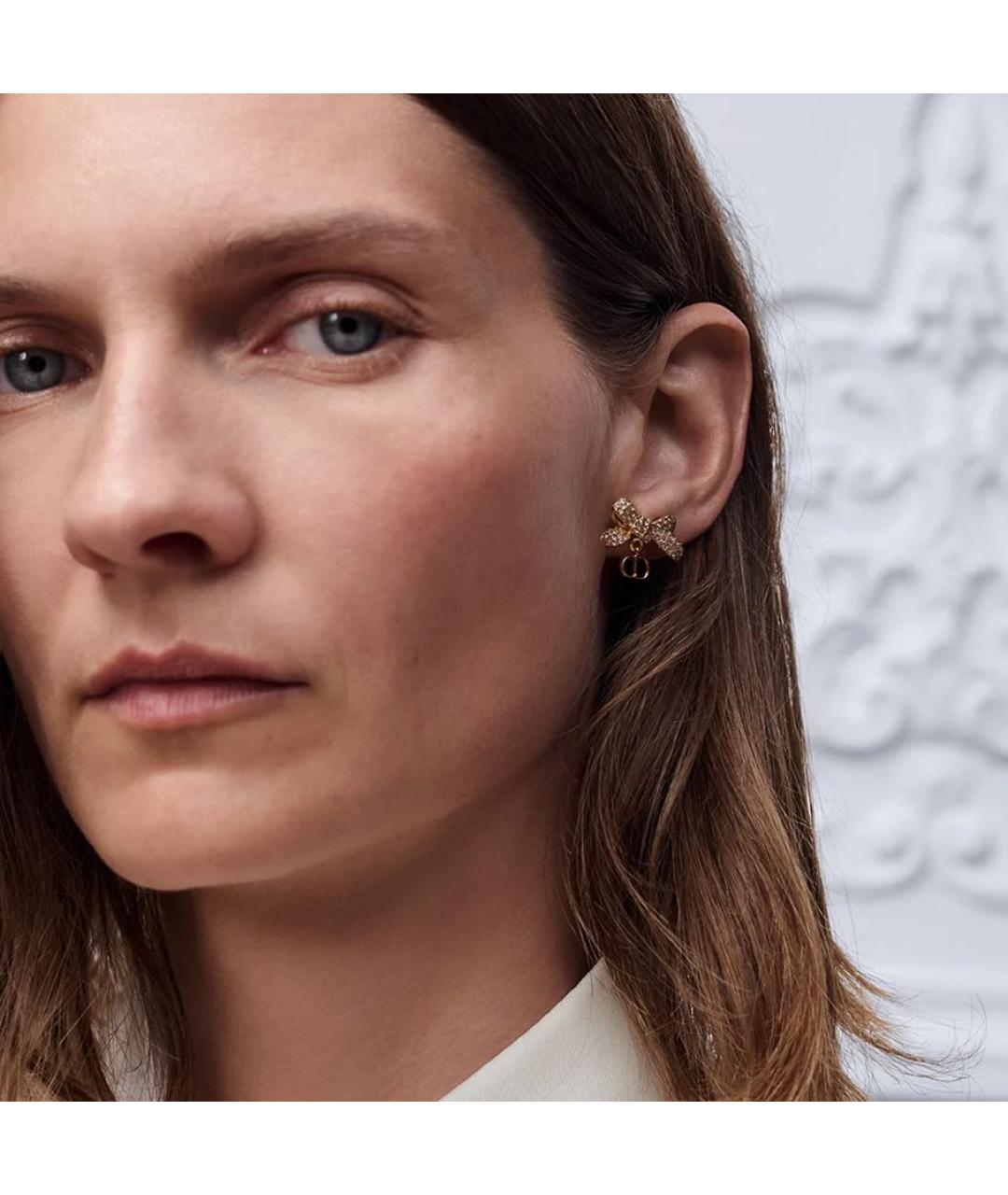 CHRISTIAN DIOR Золотые серьги, фото 3