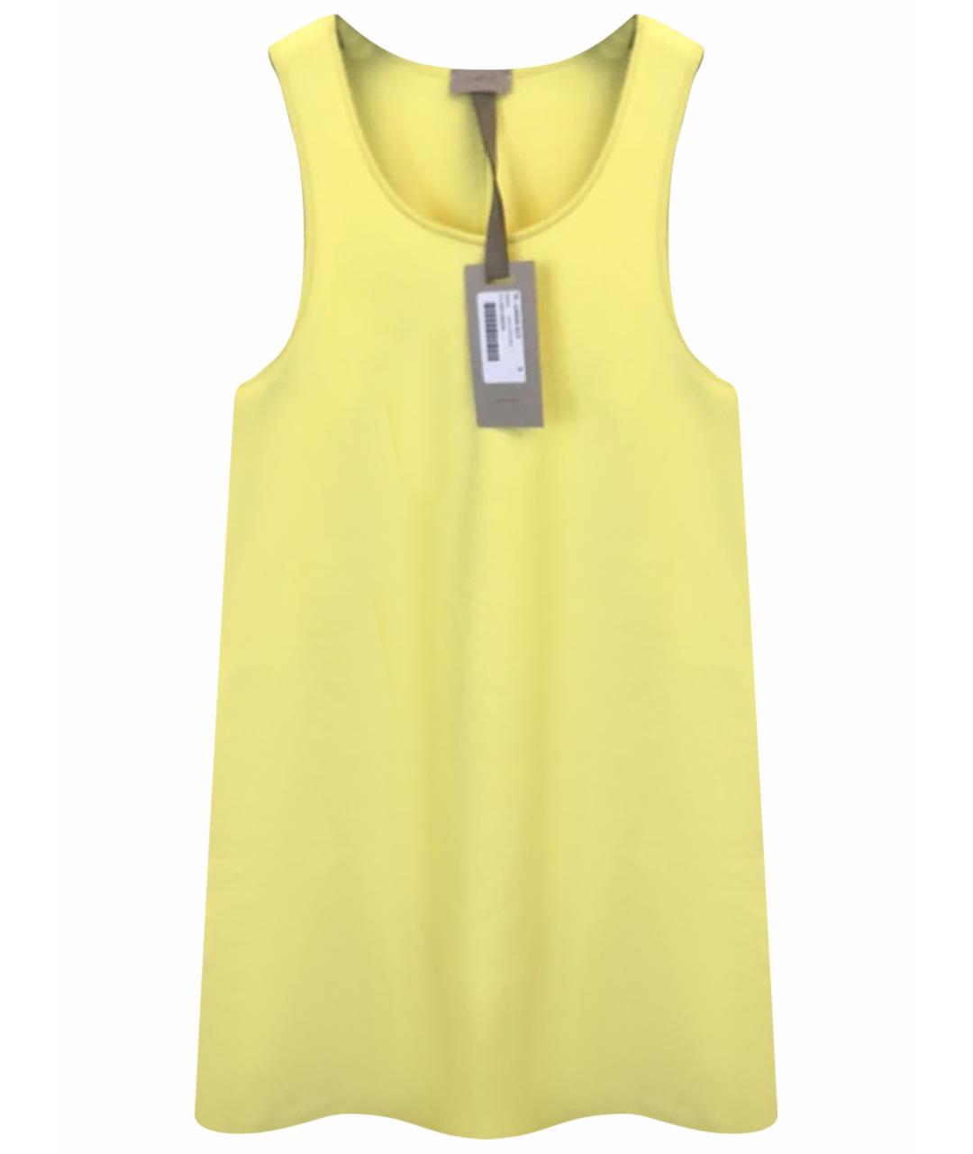 MRZ Желтое вискозное повседневное платье, фото 1