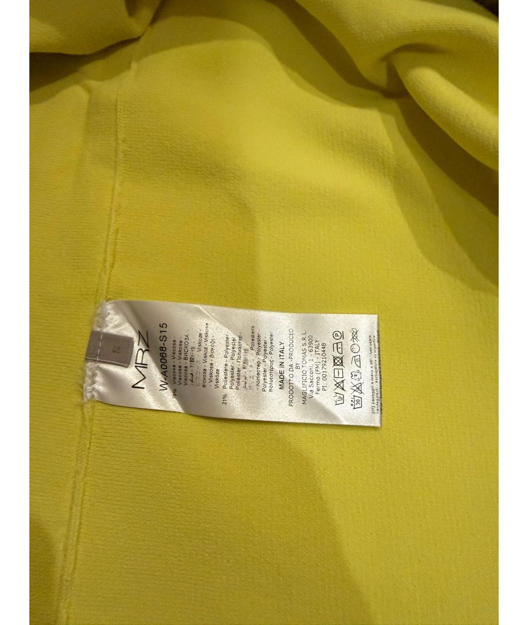 MRZ Желтое вискозное повседневное платье, фото 5