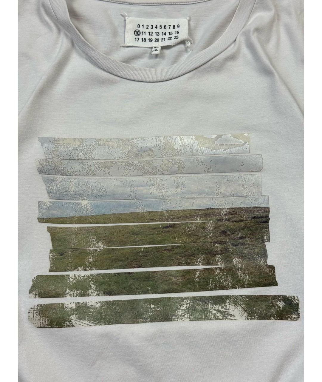 MAISON MARGIELA Белая хлопковая футболка, фото 5