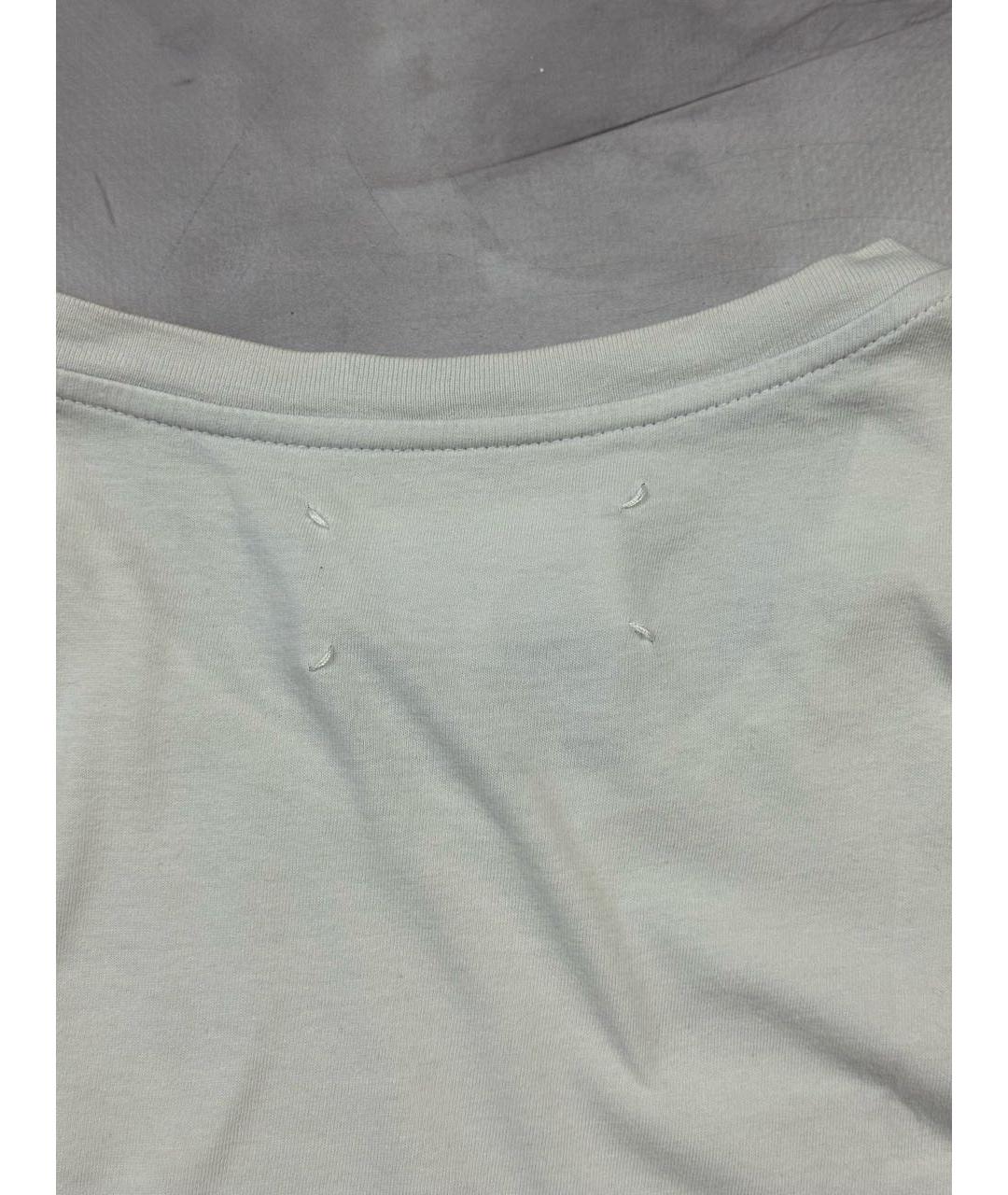 MAISON MARGIELA Белая хлопковая футболка, фото 4