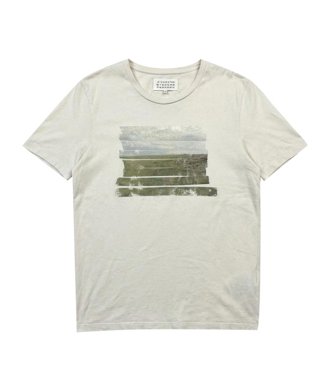 MAISON MARGIELA Белая хлопковая футболка, фото 1