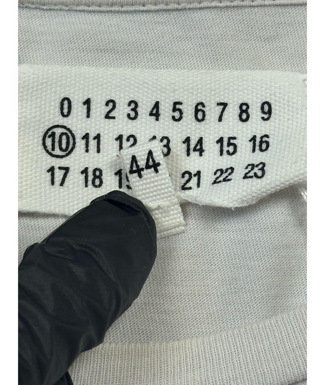 MAISON MARGIELA Белая хлопковая футболка, фото 7