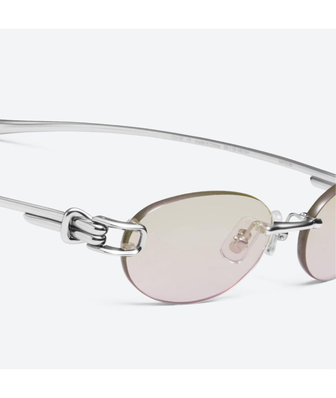GENTLE MONSTER Серебряные металлические солнцезащитные очки, фото 4