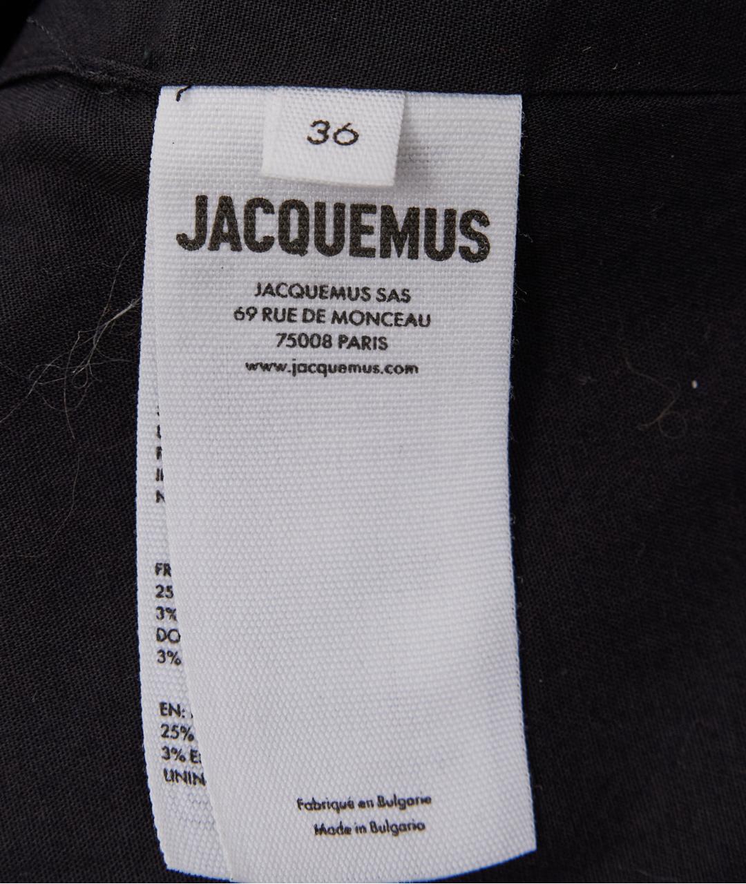 JACQUEMUS Коричневые полиэстеровые шорты, фото 5