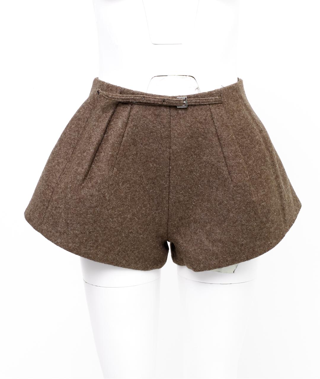 JACQUEMUS Коричневые полиэстеровые шорты, фото 7