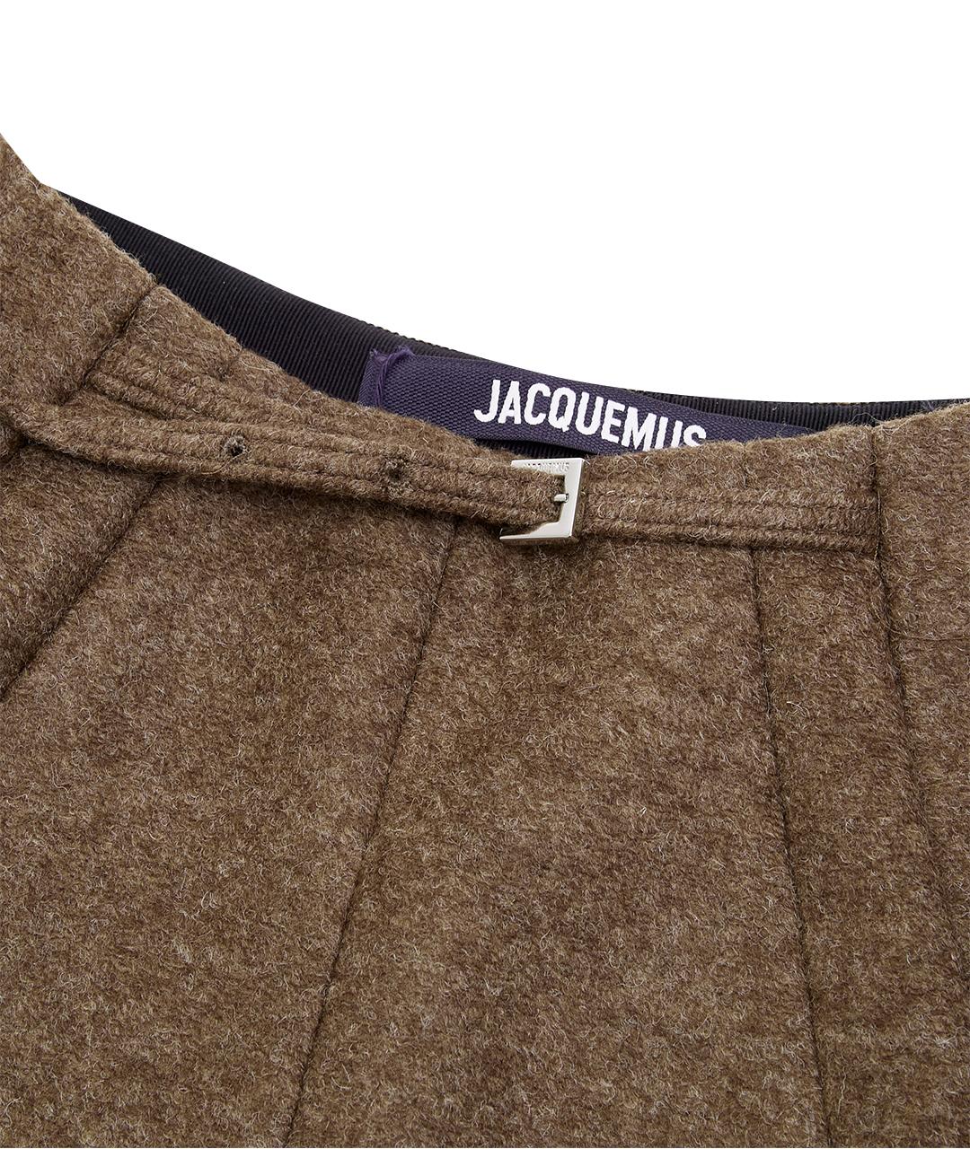 JACQUEMUS Коричневые полиэстеровые шорты, фото 11