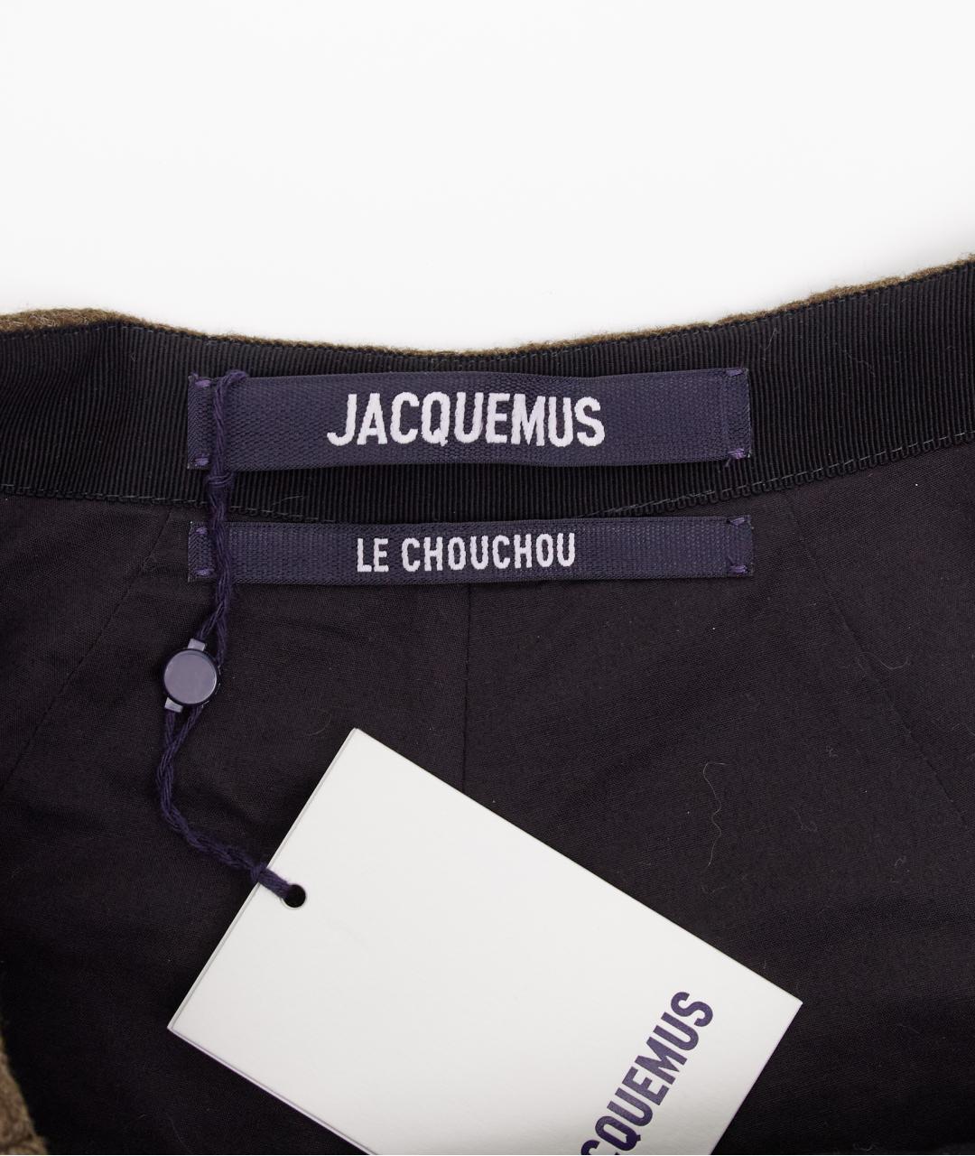 JACQUEMUS Коричневые полиэстеровые шорты, фото 3