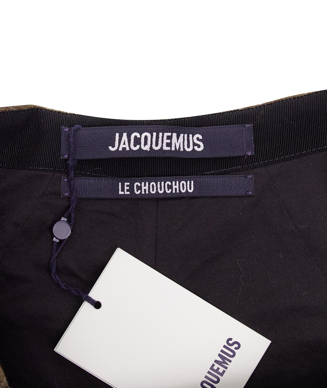 JACQUEMUS Коричневые полиэстеровые шорты, фото 8