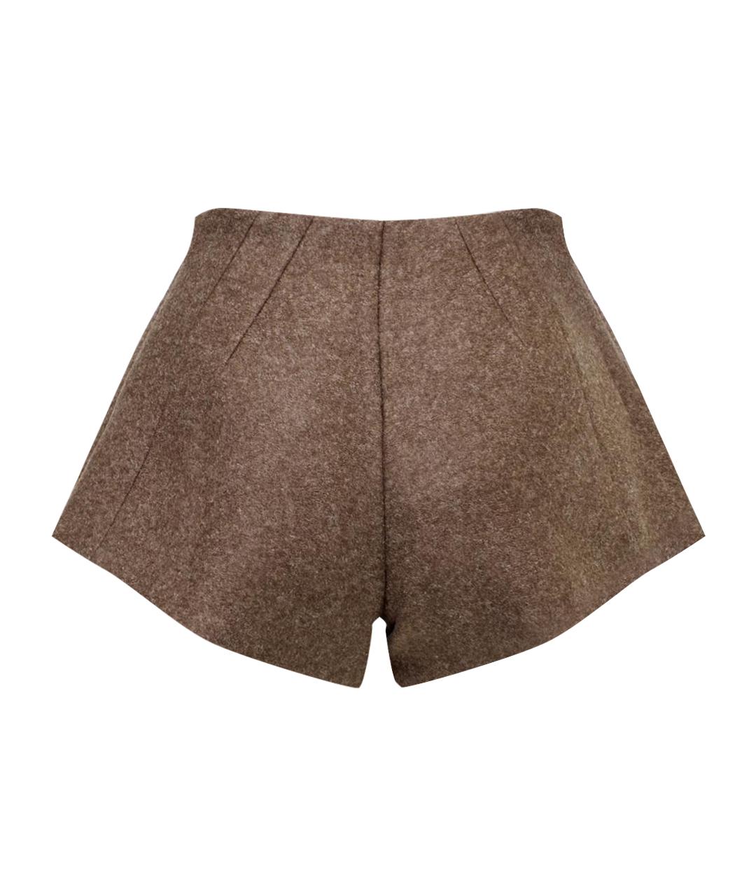 JACQUEMUS Коричневые полиэстеровые шорты, фото 12