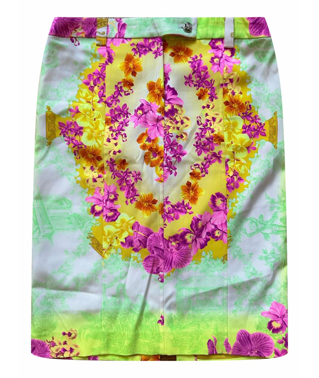 VERSACE Мульти юбка миди, фото 1