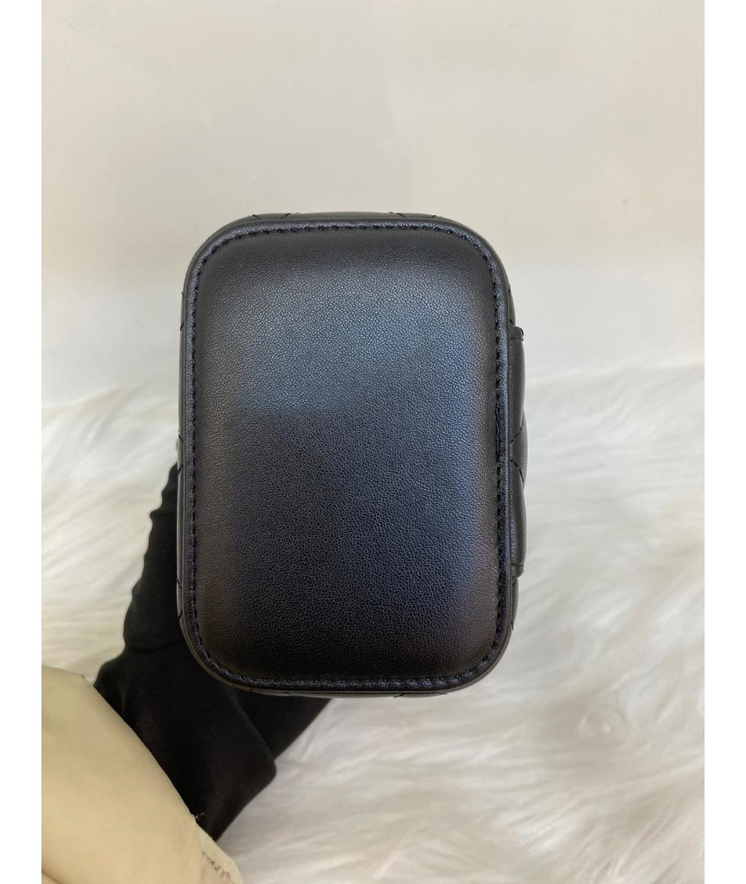 CHANEL Черная кожаная сумка через плечо, фото 5