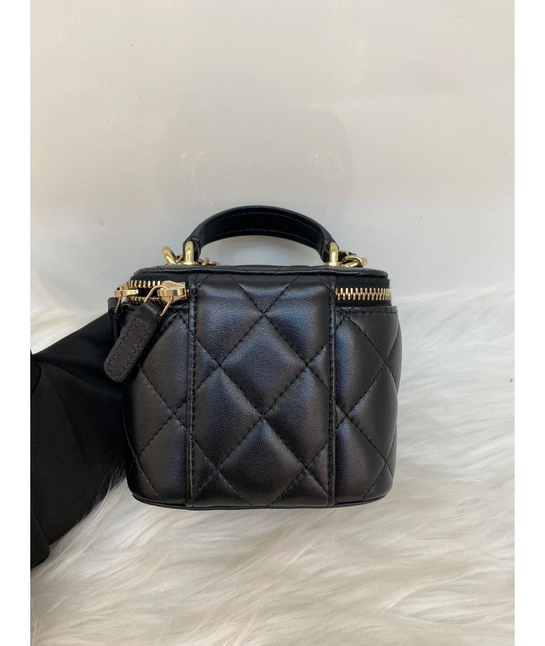 CHANEL Черная кожаная сумка через плечо, фото 3