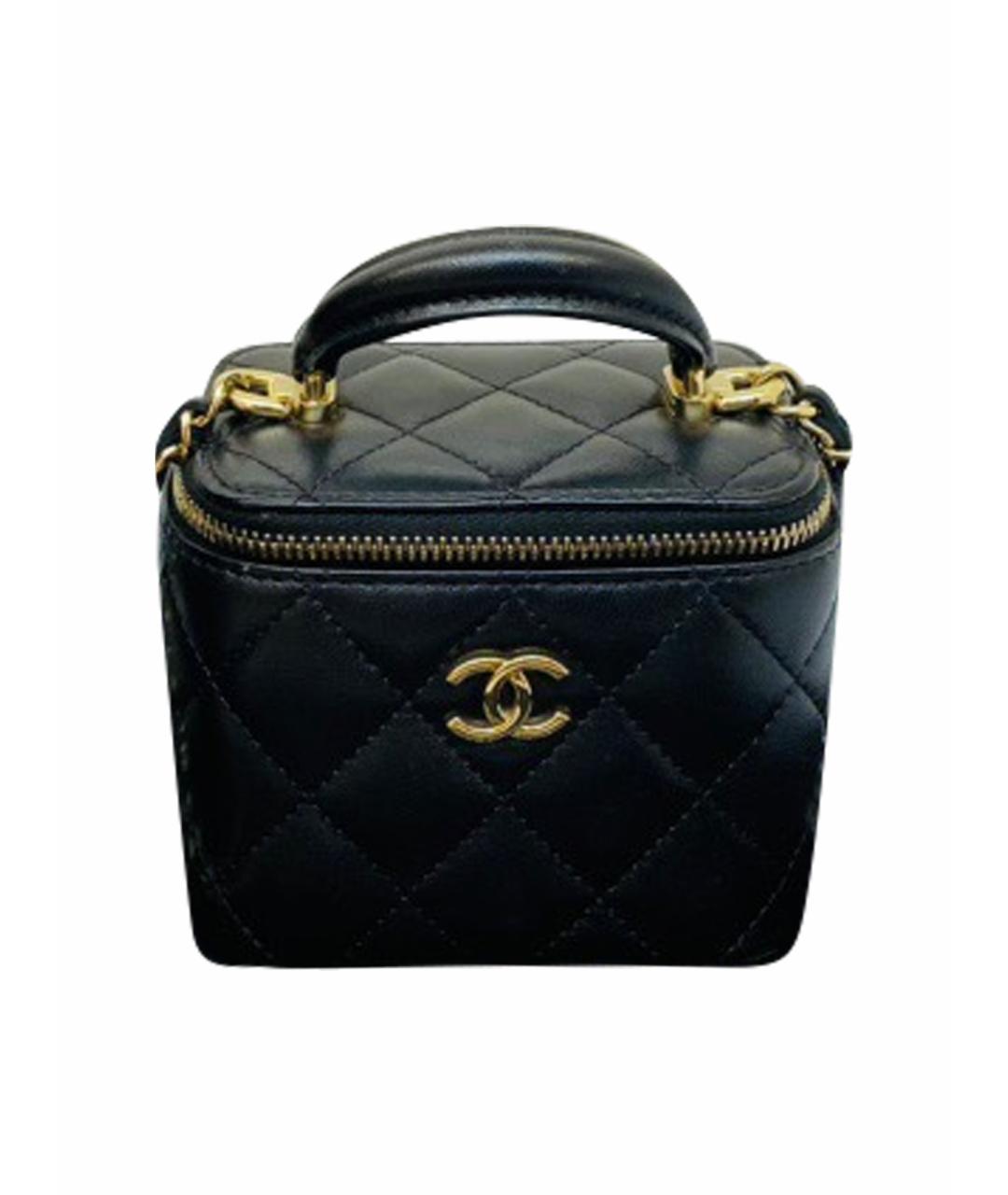 CHANEL Черная кожаная сумка через плечо, фото 1